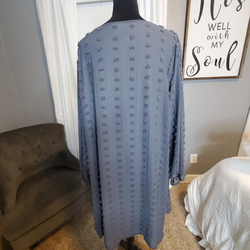 PLUS SIZE GRAY SWING DRESS - Picture 5 of 5